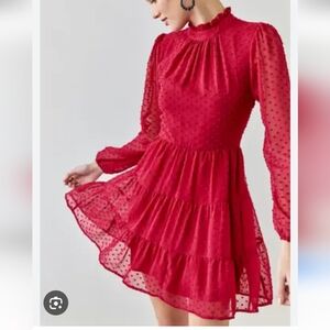 NWT Trixxi ( Francesca's) Red Dress- Small